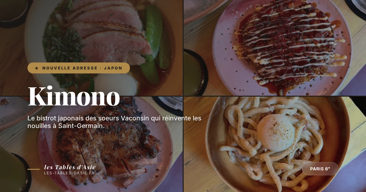 Kimono : le bistrot japonais qui réinvente la soba à Saint-Germain