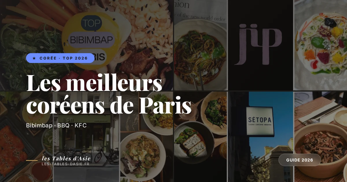 Meilleurs restaurants coréens de Paris : top 2026
