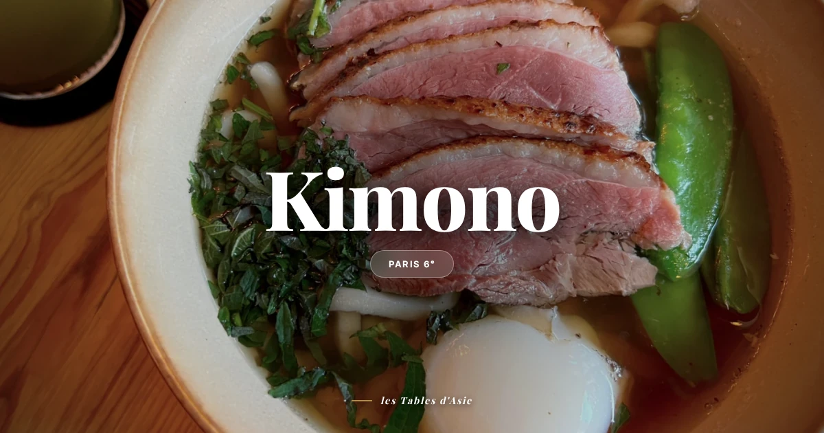 Kimono : le bistrot japonais qui réinvente la soba à Saint-Germain