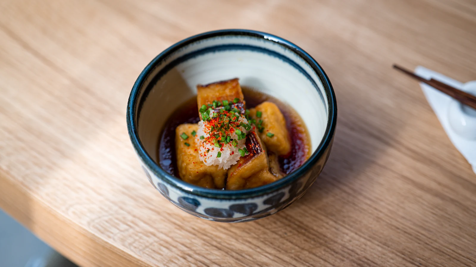 Yukihira — Agedashi-Tofu, bouillon dashi à tomber